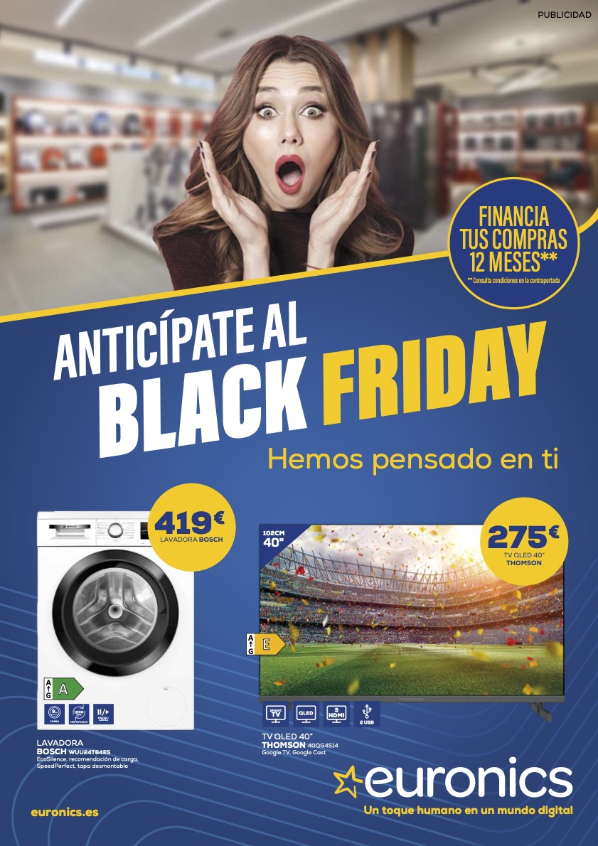 Folleto Euronics Anticípate al Black Friday Nov2024