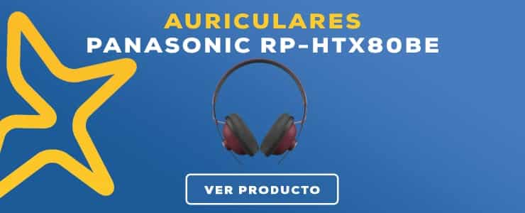 auriculares Panasonic RP-HTX80BE Rojo