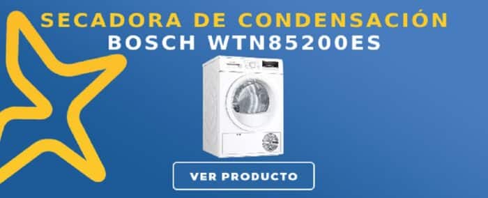Bosch WTN85200ES Secadora Condensación 7KG Blanca
